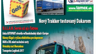Magazín TRANSPORT a LOGISTIKA - Vydanie 3/2017 - Obálka