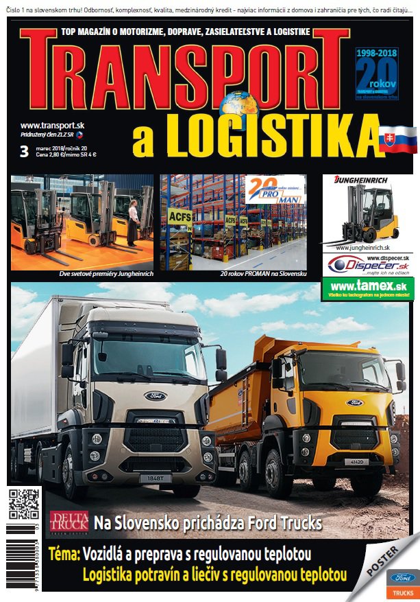 Magazín TRANSPORT a LOGISTIKA - Vydanie 3/2018 - Obálka