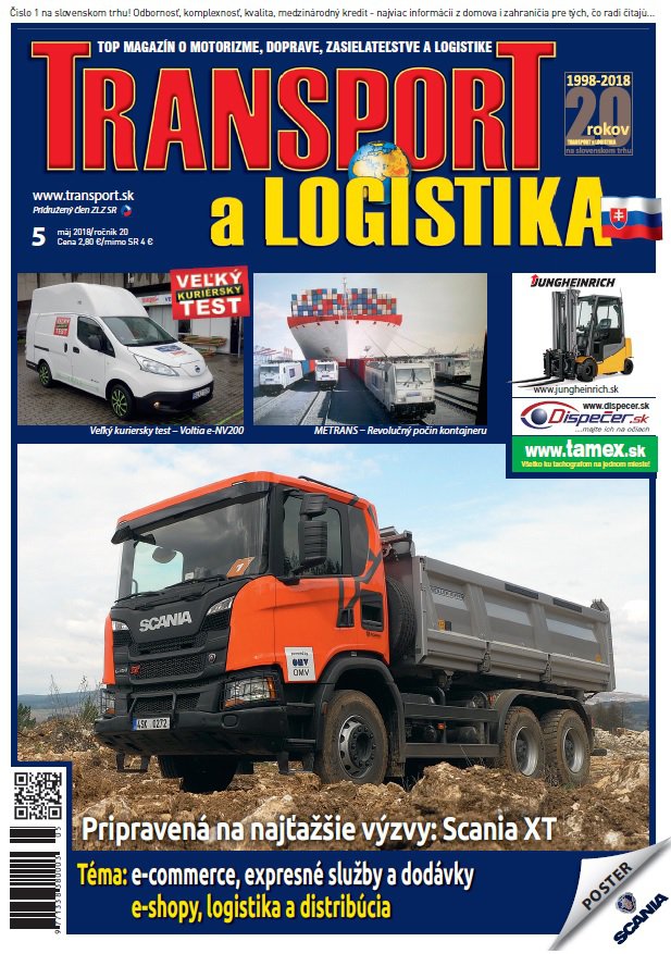 Magazín TRANSPORT a LOGISTIKA - Vydanie 5/2018 - Obálka