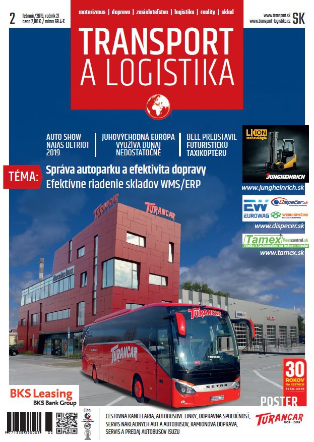Magazín TRANSPORT a LOGISTIKA - Vydanie 2/2019 - Obálka