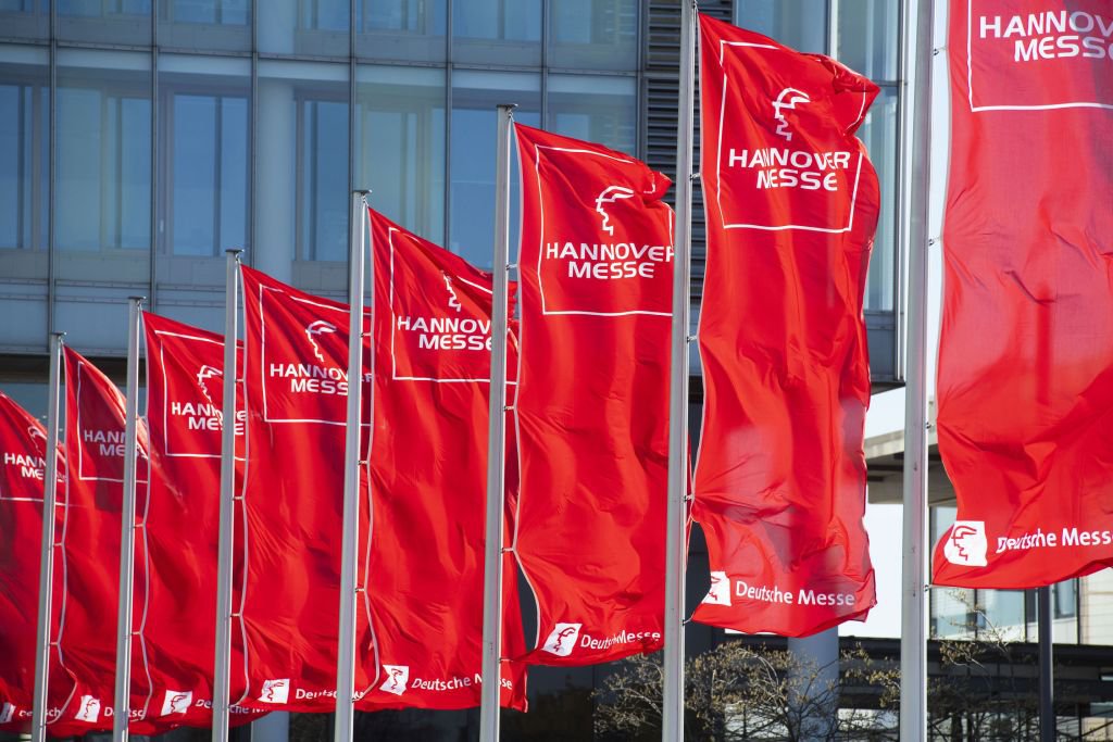 Vlajky na veľtrhu HANNOVER MESSE