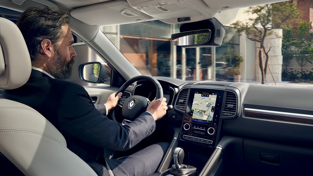 Interiér a vodič vo vozidle Renault