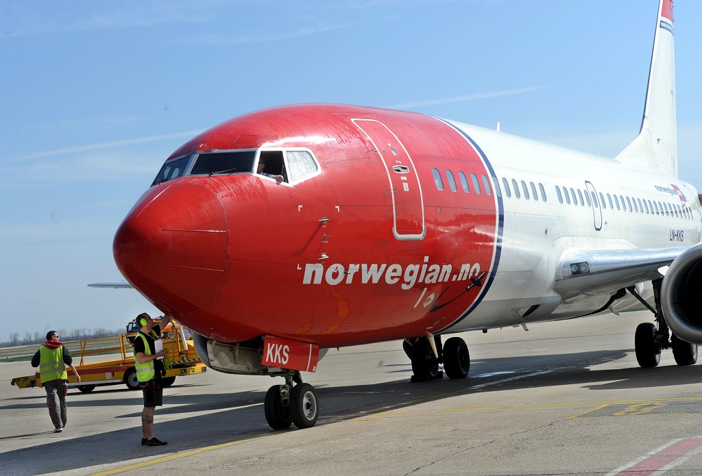 Lietadlo Norwegian v Bratislave