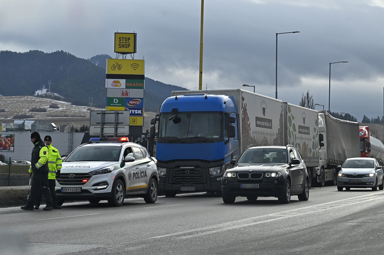 Štrajk autodopravcov v Ružomberku