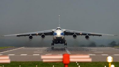 Antonov pri pristávaní