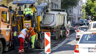 Oprava úseku cesty v Bratislave