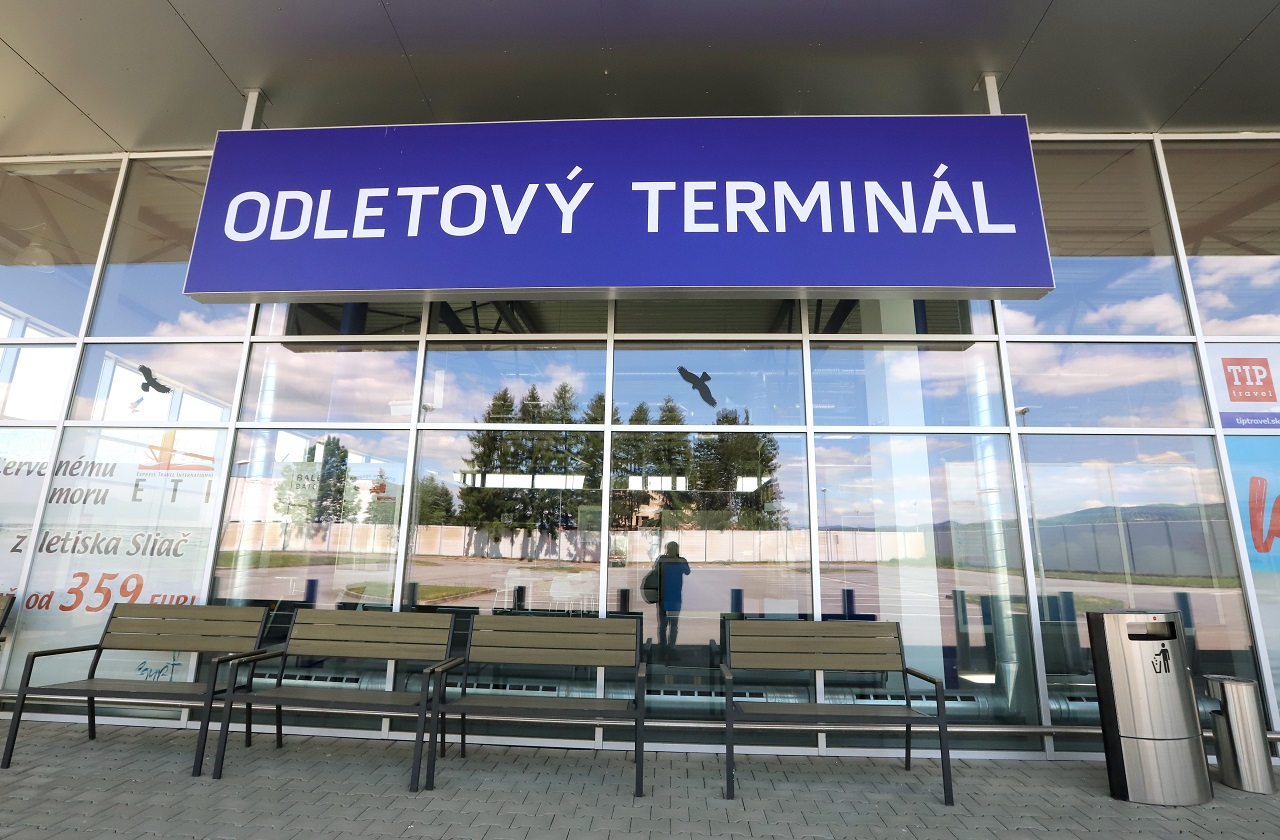 Odletový terminál na letisku Sliač