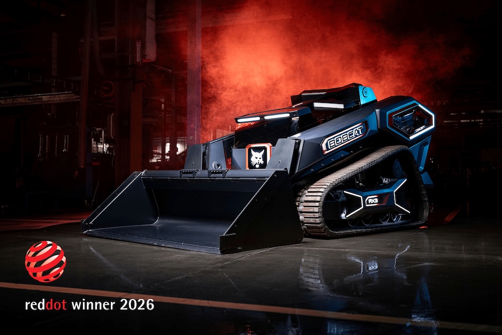 Bobcat získal za koncept RogueX3 ocenenie Red Dot Award